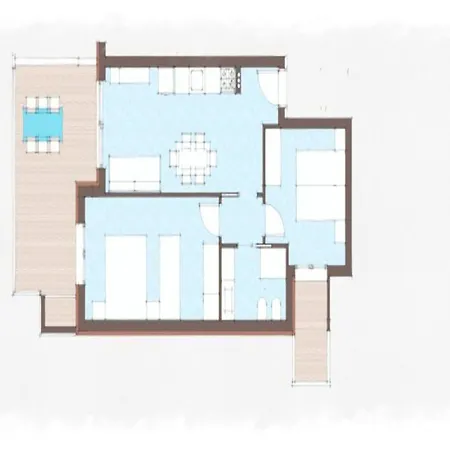 Sunny Vacation With Private Terraces
